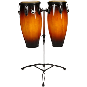 Meinl Percussion Headliner Series Conga Set with Double Stand - 10/11 inch Vintage Sunburst