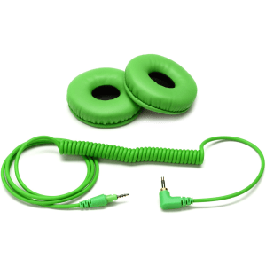 Pioneer DJ HC-CP08 Accessory Pack CUE1 Ear Pads & Cable - Green