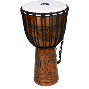 Meinl Percussion Rope Tuned Headliner Series Wood Djembe - 12 inch - Artifact