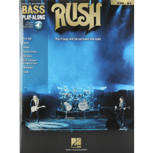 Hal Leonard Rush Play-Along Songbook Vol. 61 - Bass Guitar