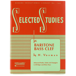 Hal Leonard Selected Studies for Baritone Bass Clef by Himie Voxman