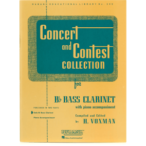 Hal Leonard Concert and Contest Collection for Bass Clarinet - Solo Book