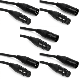 Hosa HMIC-100 Pro Microphone Cable 5-Pack - 100 foot