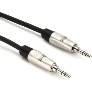 Hosa HMM-003 Pro Stereo Interconnect Cable - 3.5mm REAN TRS Male to Same - 3 foot