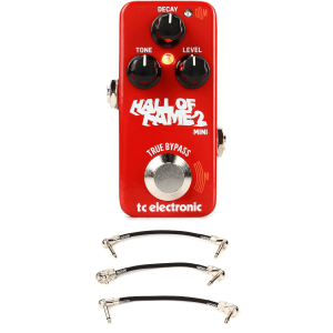 TC Electronic Hall Of Fame 2 Mini Reverb Pedal with Patch Cables