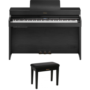 Roland HP702 Digital Upright Piano - Charcoal Black
