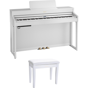 Roland HP702 Digital Upright Piano - Satin White