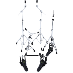 Mapex HP8005-DP 5-piece Armory Series Hardware Pack with Double Pedal - Chrome Plated