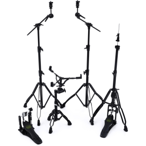 Mapex HP8005EB 5-piece Armory Series Hardware Pack with Single Pedal - Black Plated
