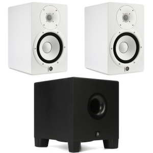 Yamaha HS7 White 6.5 inch Monitor Pair with HS8S Subwoofer