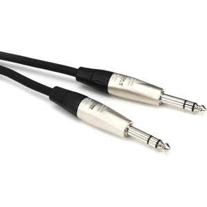 Hosa HSS-003 Pro Balanced Interconnect Cable - REAN 1/4-inch TRS Male to REAN 1/4-inch TRS Male - 3 foot