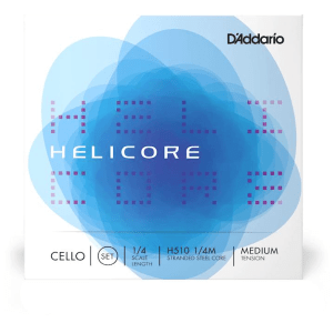 D'Addario H511 1/4M Helicore Cello A String - 1/4 Scale - Medium Tension