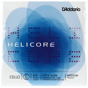 D'Addario H514 4/4M Helicore Cello C String - 4/4 Size - Medium Tension