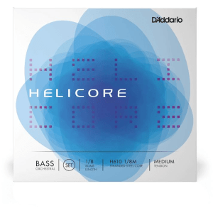 D'Addario H613 1/8M Helicore Orchestral Double Bass A String - 1/8 Size - Medium Tension