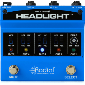 Radial Headlight 4-output Guitar Amp Selector Pedal
