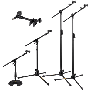 Hercules Stands Drum Set Microphone Stands and Mount Bundle
