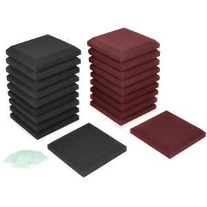 Auralex Home Office Kit Acoustic Panel 20-pack - Burgundy/Charcoal