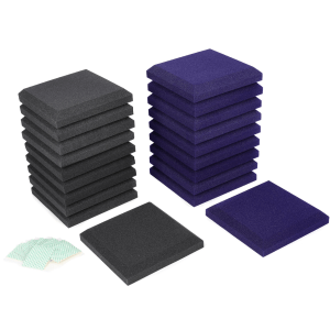 Auralex Home Office Kit Acoustic Panel 20-pack - Purple/Charcoal