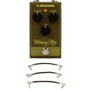 TC Electronic Honey Pot Fuzz Pedal with Patch Cables