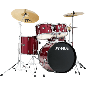 Tama Imperialstar IE50C 5-piece Complete Drum Set with Snare Drum and Meinl Cymbals - Candy Apple Mist