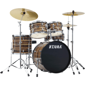 Tama Imperialstar IE50C 5-piece Complete Drum Set with Snare Drum and Meinl Cymbals - Coffee Teak Wrap