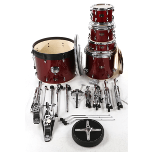 Tama Imperialstar IE52C 5-piece Complete Drum Set with Snare Drum and Meinl Cymbals - Candy Apple Mist