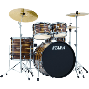 Tama Imperialstar IE52C 5-piece Complete Drum Set with Snare Drum and Meinl Cymbals - Coffee Teak Wrap