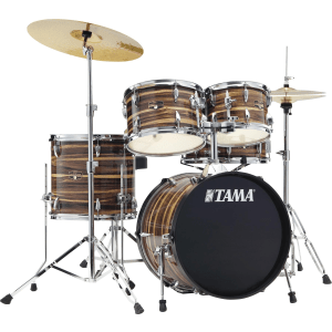 Tama Imperialstar IE58C 5-piece Complete Drum Set with Snare Drum and Meinl Cymbals - Coffee Teak Wrap