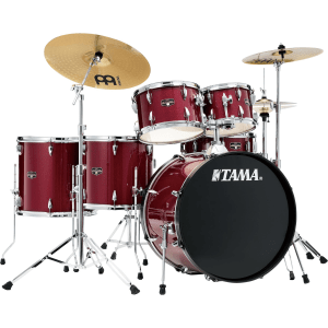 Tama Imperialstar IE62C 6-piece Complete Drum Set with Snare Drum and Meinl Cymbals - Candy Apple Mist