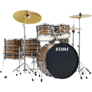 Tama Imperialstar IE62C 6-piece Complete Drum Set with Snare Drum and Meinl Cymbals - Coffee Teak Wrap