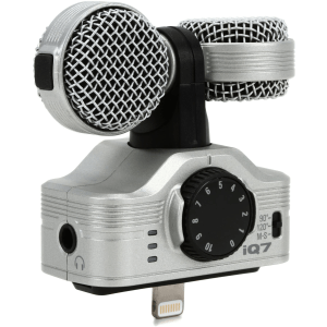 Zoom iQ7 Rotating Mid-Side Stereo Microphone for iOS