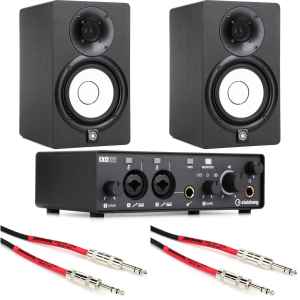 Steinberg IXO22 2x2 USB Audio Interface with HS5 Monitors - Black