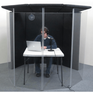 ClearSonic IPI IsoPac I Vocal Isolation Booth with Lid