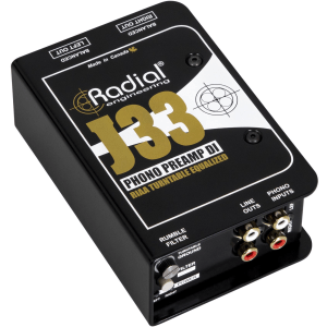 Radial J33 2-channel Active Turntable Preamp/Direct Box