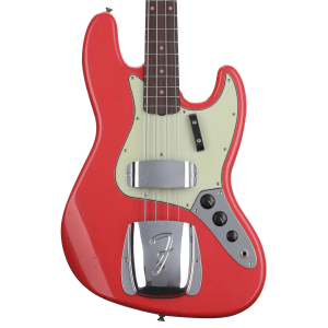 Fender Custom Shop '63 Jazz Bass Journeyman Relic - Aged Fiesta Red