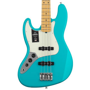 Fender American Professional II Jazz Bass Left-handed - Miami Blue with Maple Fingerboard
