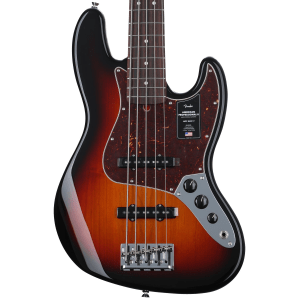 Fender American Professional II Jazz Bass V - 3 Color Sunburst with Rosewood Fingerboard