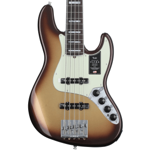 Fender American Ultra Jazz Bass V - Mocha Burst with Rosewood Fingerboard