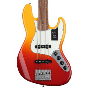 Fender Player Plus Active Jazz Bass V - Tequila Sunrise with Pau Ferro Fingerboard