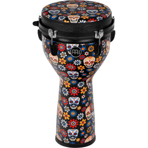 Meinl Percussion Jumbo Djembe - 10 inch, Day of the Dead with Matching Head