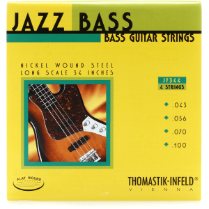 Thomastik-Infeld JF344 Jazz Flatwound Bass Guitar Strings - .043-.100 Long Scale