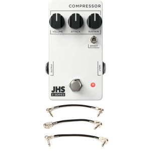 JHS 3 Series Compressor Pedal with Patch Cables