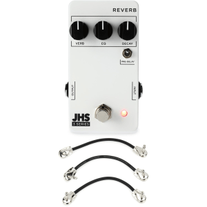 JHS 3 Series Reverb Pedal with Patch Cables