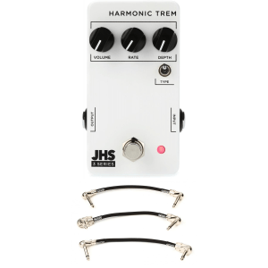 JHS 3 Series Harmonic Tremolo Pedal with Patch Cables
