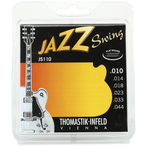 Thomastik-Infeld JS110 Jazz Swing Flatwound Electric Guitar Strings - .010 -.044 Extra Light