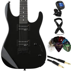 Jackson Dinky JS11 Electric Guitar Essentials Bundle - Black