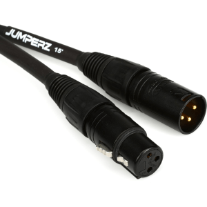 JUMPERZ JZGM ZipLine Gold Microphone Cable - 15 foot
