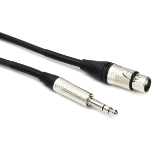 JUMPERZ JZTRSXF-10 XLR Female to 1/4-inch TRS Male Studio Patch Cable - 10 foot