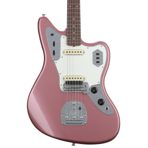 Fender Custom Shop '63 Jaguar DLX Closet Classic Electric Guitar - Aged Burgandy Mist Metallic
