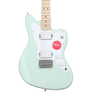 Squier Mini Jazzmaster HH Electric Guitar - Surf Green with Maple Fingerboard